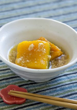 南瓜そぼろあんかけ【入院食①昼/温副菜】-レシピのメイン写真