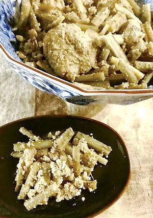 ごぼうと生たらこの煮物-レシピのメイン写真