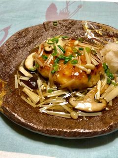 和風きのこあんかけハンバーグ*ダイエット-レシピのメイン写真