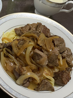 お手頃お肉で ご馳走ステーキパスタ-レシピのメイン写真
