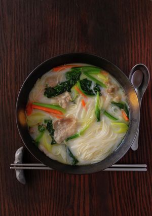 牛乳で簡単♪あったか白湯風汁ビーフン-レシピのメイン写真