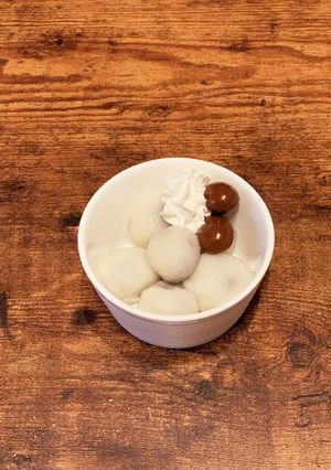 超簡単おやつ！！アーモンドチョコ白玉-レシピのメイン写真
