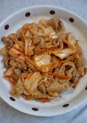 簡単♪豚肉とキムチの炒め物★マイルド編★-レシピのメイン写真