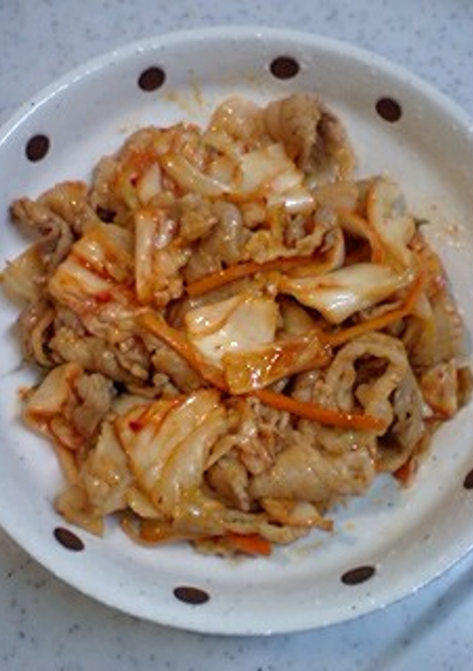 簡単♪豚肉とキムチの炒め物★マイルド編★-レシピのメイン写真