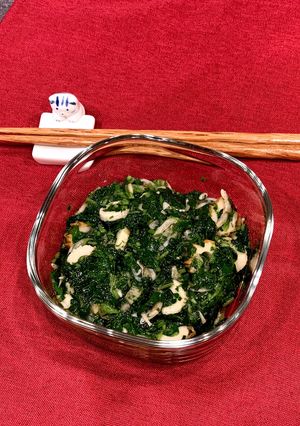 絶品！ご飯に合うよ！モロヘイヤの和え物-レシピのメイン写真