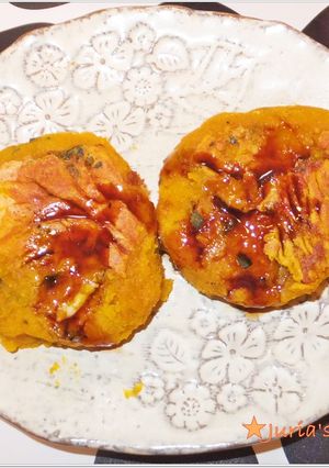 南瓜の煮物アレンジ☆かぼちゃチーズもち-レシピのメイン写真