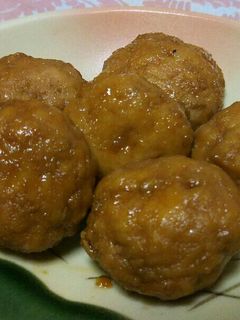 鶏つくねの甘辛煮!-レシピのメイン写真