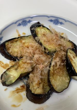 簡単もう一品　茄子焼き 鰹節と生姜-レシピのメイン写真