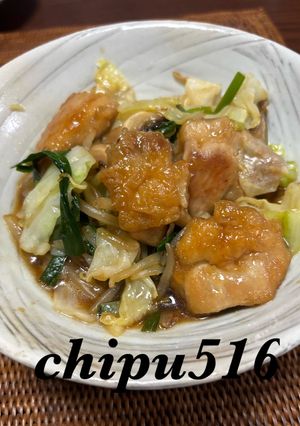 簡単　鶏もも肉とキャベツのオイスター炒め-レシピのメイン写真