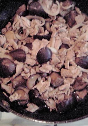 一人暮らしのための：豚肉とナスの炒め物-レシピのメイン写真