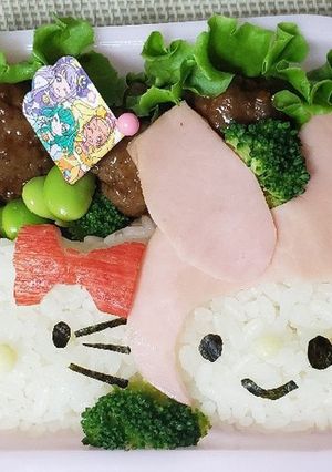 遠足に！豪華！メロディ・キティちゃん弁当-レシピのメイン写真