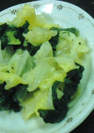 キャベツと青菜の塩風味-レシピのメイン写真