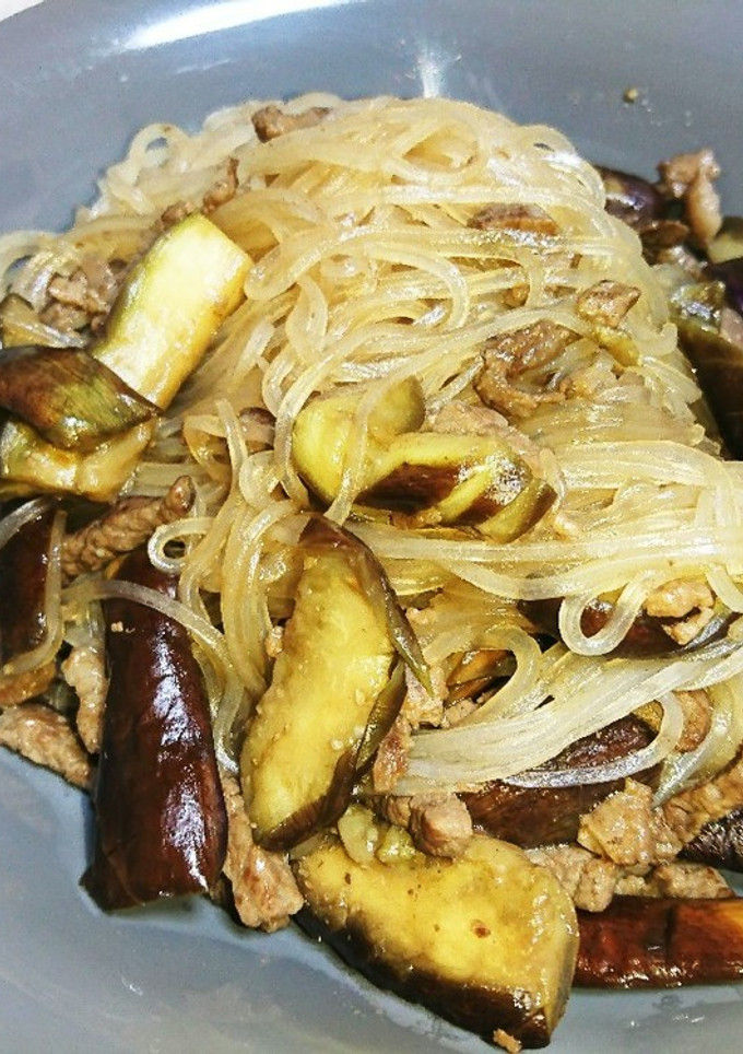 牛肉となす、マロニーの炒めたやつ-レシピのメイン写真