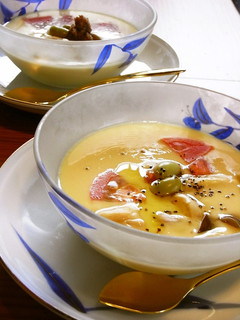 トマトと枝豆の冷たい茶碗蒸し-レシピのメイン写真