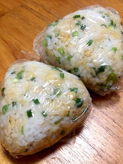 前日手作り朝ごはん(たぬきおにぎり)-レシピのメイン写真
