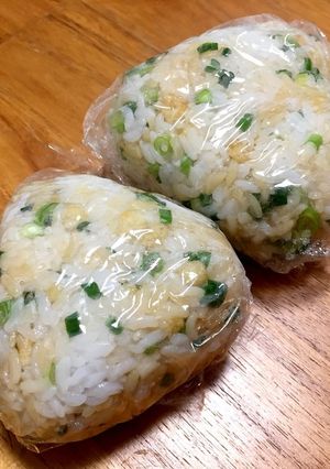 前日手作り朝ごはん（たぬきおにぎり）-レシピのメイン写真