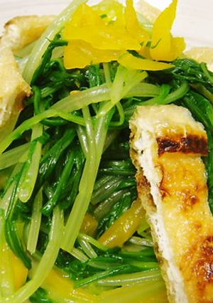 水菜とツボ漬けのおひたし-レシピのメイン写真
