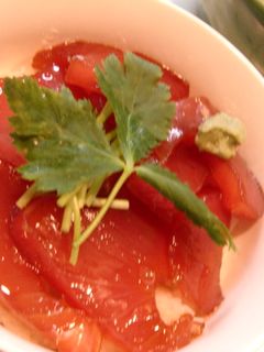 超簡単マグロの漬け丼(^ω^)-レシピのメイン写真
