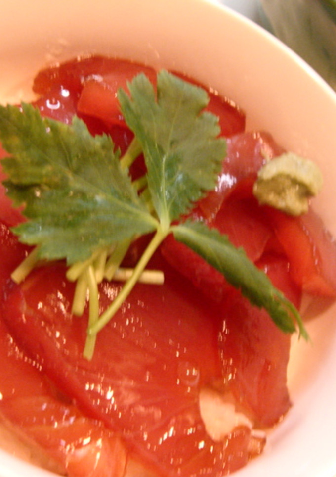 超簡単マグロの漬け丼(^ω^)-レシピのメイン写真