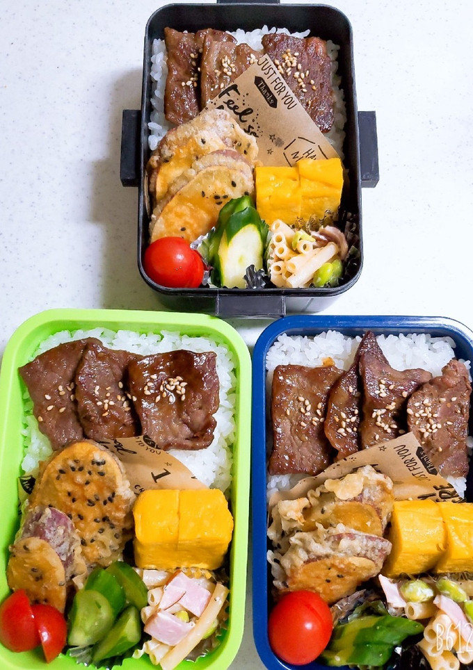 ☆高校生娘と小学生息子と私の弁当☆124-レシピのメイン写真