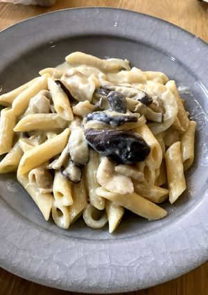 しいたけの豆乳クリームペンネ-レシピのメイン写真