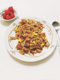 ソーセージと野菜の炒飯(햄채소볶음밥)-レシピのメイン写真