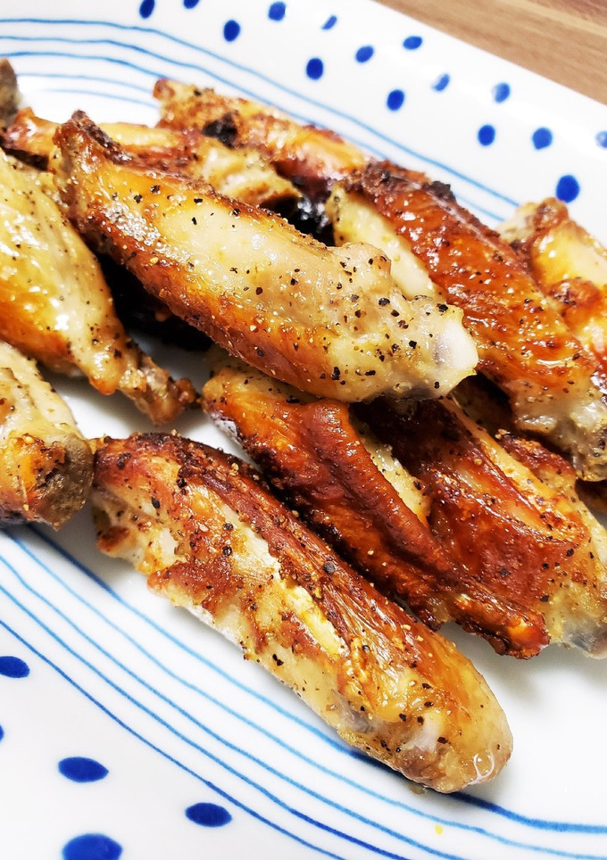 とり手羽中の旨塩グリル焼き♪-レシピのメイン写真