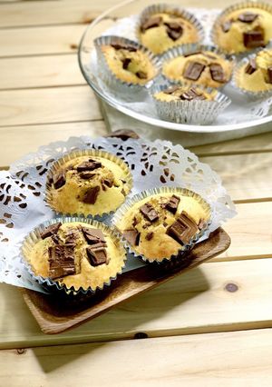 おやつに簡単＊HMでチョコカップケーキ＊-レシピのメイン写真