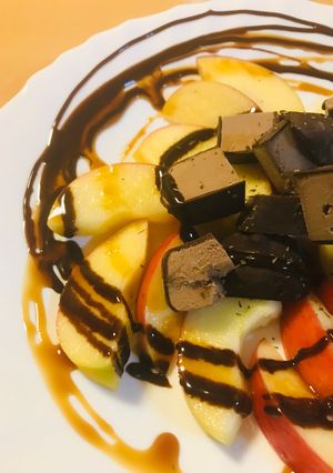 毎日のリンゴ●薄切りチョコ＆キャラメル-レシピのメイン写真