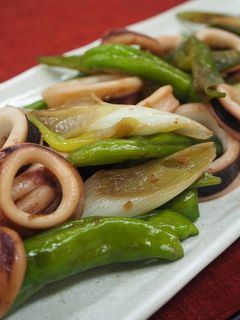 『イカと長ネギの醤油しょうが炒め』-レシピのメイン写真