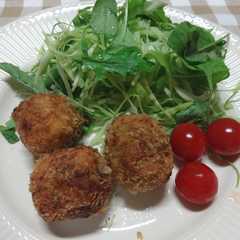 รูปของ かぼちゃのチーズコロッケ（丸新本家）