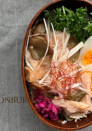 わっぱ弁当［蒸し鶏と搾菜］-レシピのメイン写真