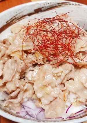 明日への活力！ネギ塩ダレの豚バラ丼-レシピのメイン写真