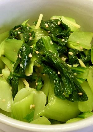 青梗菜（小松菜でも）の中華和え-レシピのメイン写真
