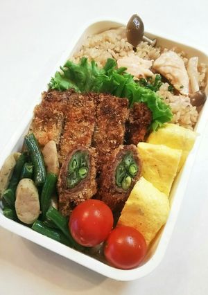 お弁当(10/16)牛カツ弁当-レシピのメイン写真