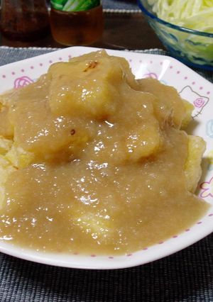 ダイエット中に☆お豆腐のとろろあんかけ♪-レシピのメイン写真