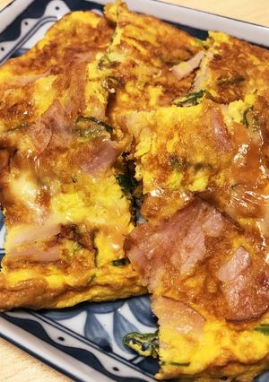 ハムとチーズのオムレツ-レシピのメイン写真