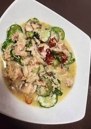 鯖缶酢味噌蜂蜜胡麻和え-レシピのメイン写真