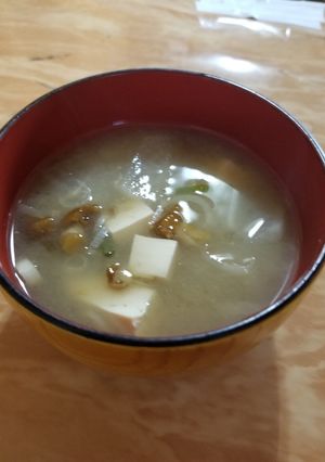今日の味噌汁☆なめこ .大根..豆腐-レシピのメイン写真