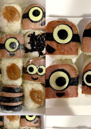 ミニオン　スパムおにぎり-レシピのメイン写真