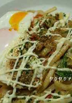 親子で楽しむ焼きうどん-レシピのメイン写真