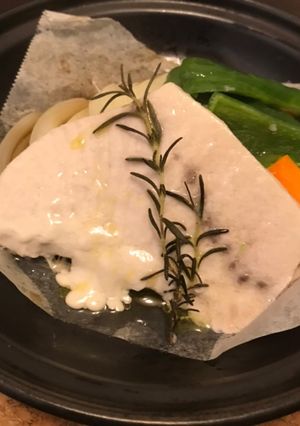 超簡単！タジン鍋で白身魚の香草蒸し！-レシピのメイン写真