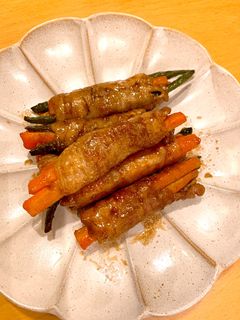 人参とインゲンの肉巻き-レシピのメイン写真