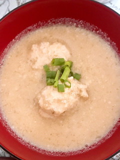 ♡鶏団子入り豆乳味噌汁♡-レシピのメイン写真