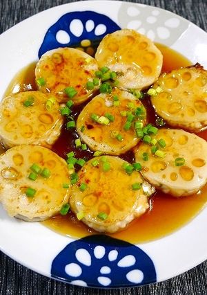 簡単！はさみ蓮根☆甘酢あん-レシピのメイン写真