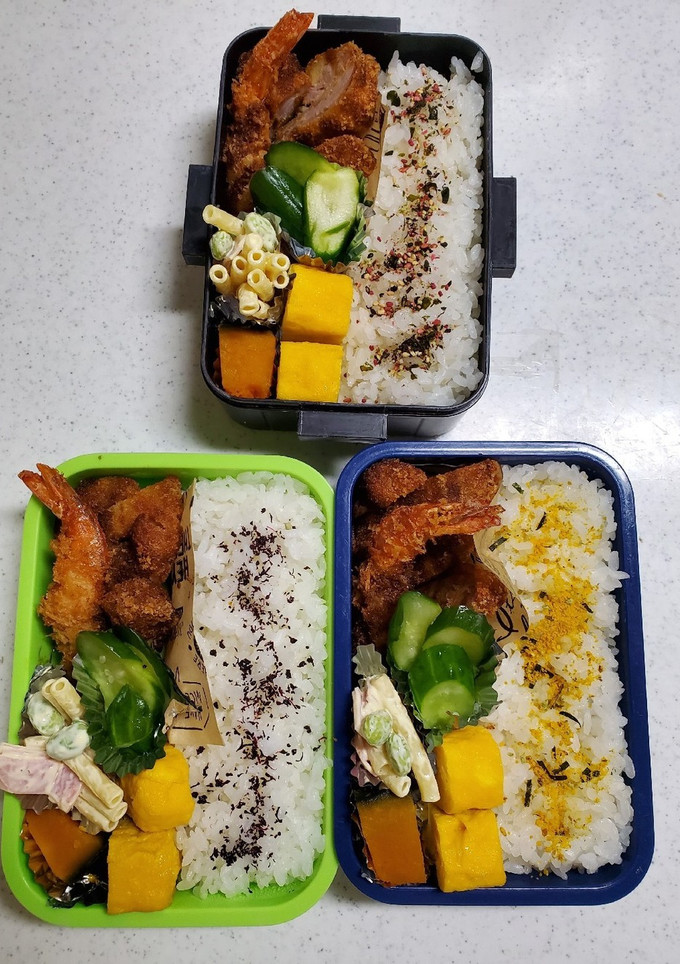 ☆高校生娘と小学生息子と私の弁当☆125-レシピのメイン写真