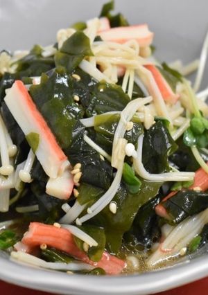 ごま油薫る、わかめとえのきのナムル-レシピのメイン写真