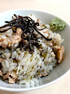 鮭缶と海苔の炊き込みご飯-レシピのメイン写真