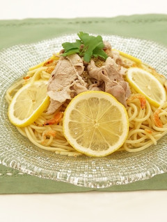 豚肉とレモンの冷製スープパスタ-レシピのメイン写真