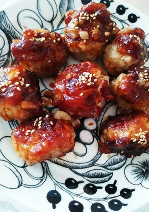 簡単に♪甘酢あんの豚肉団子-レシピのメイン写真